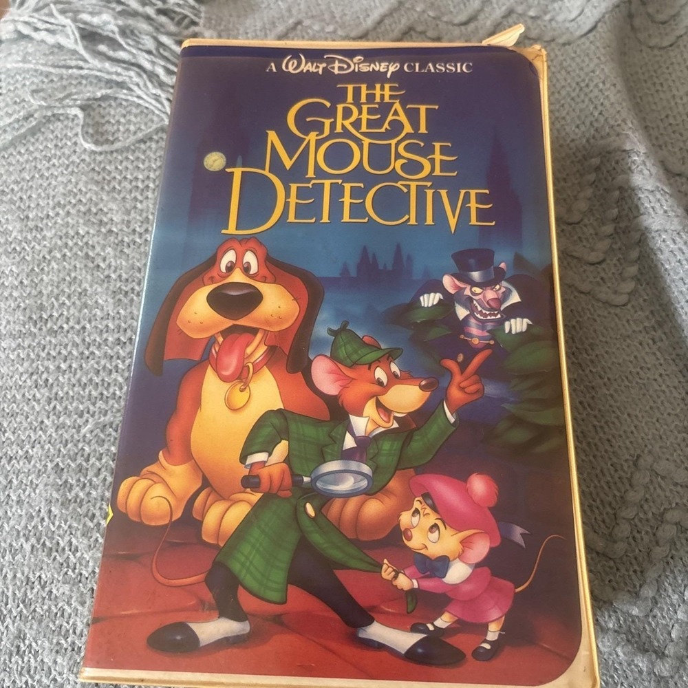 Disney's The Great Mouse Detective Black Diamond Classics VHS Clamshell
